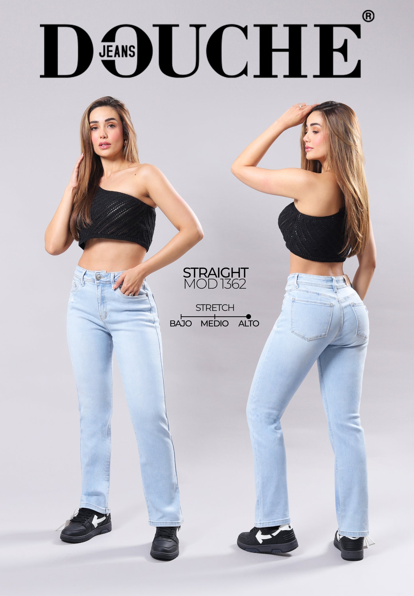 PANTALON DE MEZCLILLA DOUCHE STRAIGHT FIT 1362