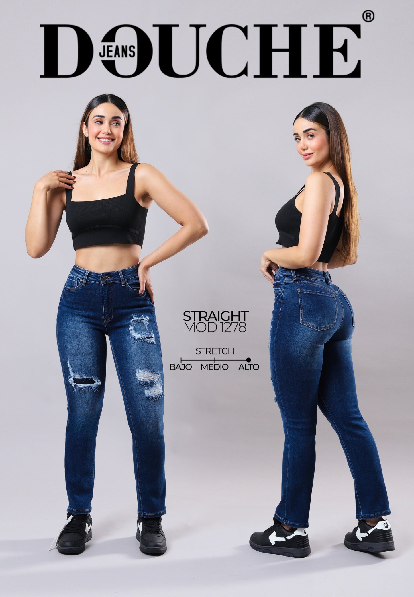 PANTALON DE MEZCLILLA DOUCHE STRAIGHT FIT 1278