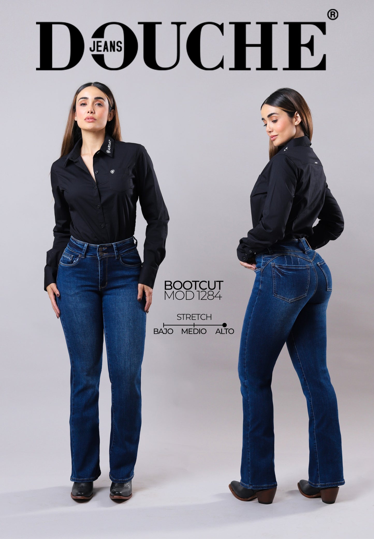 PANTALON DE MEZCLILLA DOUCHE BOOTCUT FIT 1284