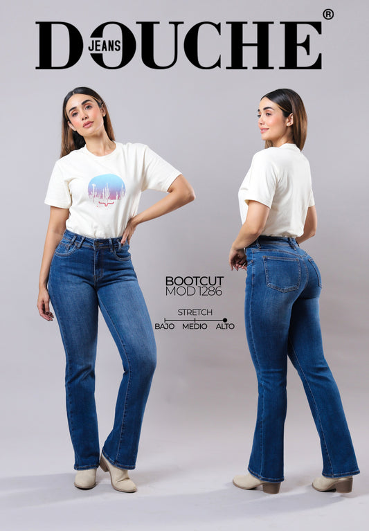 PANTALON DE MEZCLILLA DOUCHE BOOTCUT FIT 1286