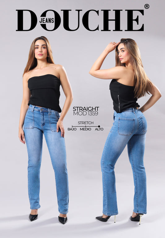 PANTALON DE MEZCLILLA DOUCHE STRAIGHT FIT 1359