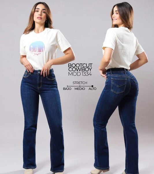 PANTALON DE MEZCLILLA DOUCHE BOOTCUT COWBOY 1334